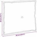  Jastuk za leđa Tamno siva 60 x 50 cm Kordura tekstil | shoptok.hr