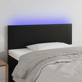 vidaXL LED uzglavlje crno 80 x 5 x 78/88 cm od umjetne kože | shoptok.hr