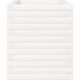 Vrtno cvetlično korito belo 70x40x45,5 cm trdna borovina | Shoptok.si