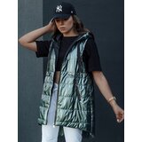 DStreet Kamizelka damska pikowana PIXIECODE ciemnozielona | Shoptok.si