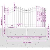 Vrtna Ograda Woerden Siva 240 x 165 cm | shoptok.hr