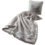 Ambiente krznena odeja 150/200 cm srebrne barve | Shoptok.si