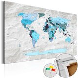  Slika na plutenoj podlozi - Blue Pilgrimages [Cork Map] 120x80 Cijene