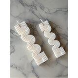 Aberto Design Set Betonskih sveća 37ST, Beli | ePonuda.com
