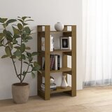Ormarić za knjige / pregrada boja meda 60 x 35 x 125 cm drveni | shoptok.hr