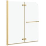  Ograda za tuš Zlatno 120 x 140 cm ESG staklo i aluminij | shoptok.hr
