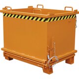 eurokraft pro Zabojnik s preklopnim dnom SB, prostornina 1 m³, nosilnost 2000 kg, rumeno oranžne barve | Shoptok.si