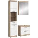 MID.YOU Kopalnica Lambada, Barva Hrasta, Bela, 3-Delna | Shoptok.si