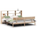 vidaXL Knjižna postelja brez vzmetnice 180x200 cm trdna borovina | Shoptok.si