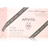 Apivita Natural Soap Rose & Black Pepper čistilno trdo milo 125 g Cene