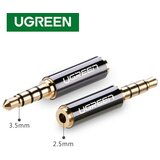 Ugreen Adapter 20502 2,5 mm micro jack na 3,5 mm mini jack (črn), (20628242) | Shoptok.si