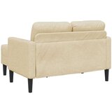 SOFA 2-sedežni kavč z ležiščem v obliki črke L kremast 125cm tkanina, (21749653) | Shoptok.si