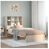 vidaXL Krevet s regalom za knjige bez madraca 90x200 cm od borovine | shoptok.hr