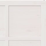 vidaXL Hlevska vrata Bela 90 x 210 cm Trdna borovina | Shoptok.si