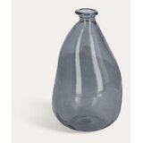 Kave Home Modra vaza iz recikliranega stekla (višina 36 cm) Brenna – Cene
