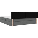  s madracem i skladištem Tamno siva 200 x 200 cm Baršun | shoptok.hr