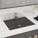  Luksuzni umivaonik mat tamnosivi 60 x 46 cm keramički | shoptok.hr