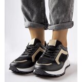 Gemre Black sneakers with glitter decoration Busso | Shoptok.si