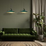  Luster na sajli FELIX 2xE27/60W/230V, zelene boje | Eponuda.com