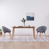 vidaXL Jedilni stoli 2 kosa svetlo sivo blago | Shoptok.si