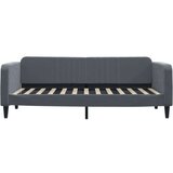 vidaXL Izvlečna dnevna postelja s predali temno siva 90x200 cm žamet | Shoptok.si