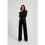 Moodo Women's jeans with decorative buttons - black Cene