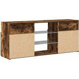 TV ormarić s LED svjetlima boja dimljenog hrasta 120x30x50 cm | shoptok.hr