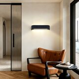 Brilagi LED prigušiva zidna svetiljka FALCON MODERN LED/14W/230V 40 cm crna + daljinski upravljač | Eponuda.com