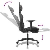  Masažni igralni stol z oporo za noge črno in Siva umetno usnje, (21152314) | Shoptok.si