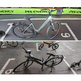Ms Energy C300 električno kolo, cestno / mestno, 27.5" pnevmatike, 250W 35Nm motor, 529Wh 36V 14.7Ah baterija, do 120km, CARBON GATES pogon, SHIMANO disk zavore, prednje vzmetenje, LCD zaslon - - Bonajo | Shoptok.si