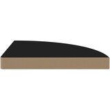 vidaXL Kotne police 2 kosa črne 35x35x3,8 cm MDF | Shoptok.si