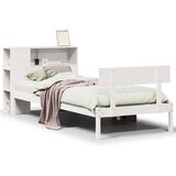  Krevet s regalom za knjige bez madraca bijeli 90x190cm borovina | shoptok.hr