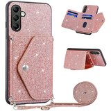 INORCO Za Samsung Galaxy A24 4G Nosilec kartice Telefon Shell Kickstand PU usnje+TPU ovitek za telefon, (22033192) Cene