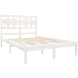  Okvir za krevet masivno drvo bijeli 120x190 cm 4FT mali bračni | shoptok.hr