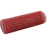 vidaXL žičana mreža od čelika s pvc oblogom za kokoši 25 x 0 5 m crvena | shoptok.hr