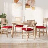  Jastučići za sjedenje 4 pcs Crvena 40 x 40 x 6 cm tkanina | shoptok.hr