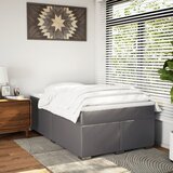 Krevet s oprugama i madracem sivi 120x200 cm od umjetne kože | Eponuda.com