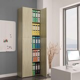  Uredski ormarić boja hrasta 60 x 32 x 190 cm konstruirano drvo | Eponuda.com