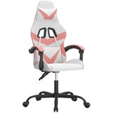  Okretna igraća stolica bijelo-ružičasta od umjetne kože | shoptok.hr
