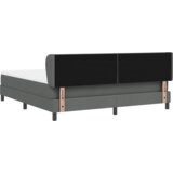  Dvostruki krevet s madracem tamno sivi 180x200 cm tkanina | shoptok.hr