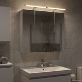 Kopalniška ogledalna omara z LED lučmi Bela 80 x 14.5 x 70 cm, (5000233102) | Shoptok.si