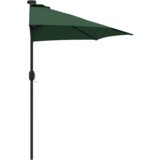  Vrtni suncobran Half s aluminijskim stubom Zeleni 294 cm | shoptok.hr