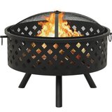 Posuda za vatru sa žaračem 68 cm XXL čelična | shoptok.hr