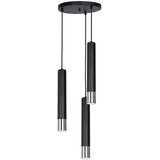  Luster na sajli NEST 3xGU10/8W/230V crna/sjajni hrom | Eponuda.com