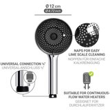 Wenko Plastična tuš ročka v srebrni barvi ø 12 cm Softwater – | Shoptok.si