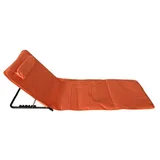 Ležaljka sklopiva za plažu 140x39cm narandžasta LP-722000N