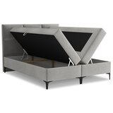 Makamii Svijetlo sivi boxspring krevet s prostorom za odlaganje 160x200 cm Pakalana – | shoptok.hr