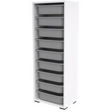 Hanah home višenamenska polica zola 9N white grey | ePonuda.com