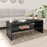 The Living Store Klubska mizica črna 100x40x40 cm iverna plošča - Klubska Mizica, (21573220) Cene