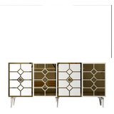 Hanah home irmak - white, gold whitegold console | ePonuda.com